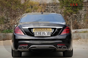 Difusor genuino para <span class=keywords><strong>Mercedes</strong></span> Clase S W222 <span class=keywords><strong>2018</strong></span> + Facelift S63 <span class=keywords><strong>AMG</strong></span> S65 <span class=keywords><strong>AMG</strong></span>, labio trasero, puntas de tubo de escape - Product Image 4