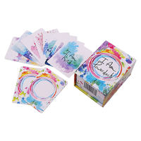 Ensemble de cartes d'affirmation de gratitude quotidienne, d'inspiration positive et d'amour-propre pour filles, avec impression personnalisée, emballage en boîte avec support