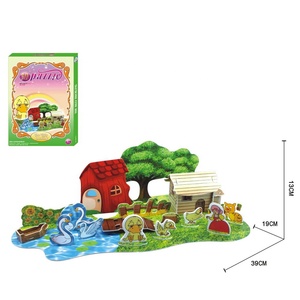 Enfants bricolage jouet les trois petits cochons super 3d <span class=keywords><strong>puzzle</strong></span>
