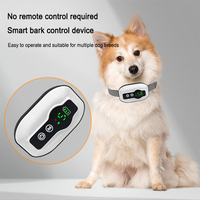 IP67 Wasserdichtes Anti-Bell-Halsband für Hunde mit Intelligenter Vibrationserkennung & Harmlosem Schock, Wiederaufladbares Hundehalsband mit Bellstopp-Funktion