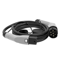 Nouveau câble de recharge pour véhicules électriques, vert, blanc, coloré, 22 kW, 11 kW, 7 kW, recharge rapide, type 2 vers type 2, chargeur 32 A, 16 A