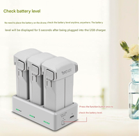 Hub Pengisian Daya/Charger Alloy untuk Mini 4 Pro/Mini 3 (Pengisian Daya USB untuk Remote Controller)-Aksesori
