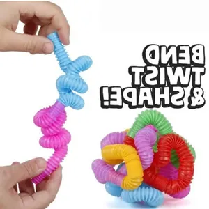 Tubo de tubo fidget brinquedo em Outros Hobbies Brinquedos pop pop fidget brinquedo xl tubos de tração e pop