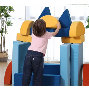 Canapé en mousse souple pour enfants personnalisable, canapé amusant en forme de puzzle compressible - Product Image 1