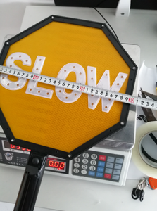 Tassello <span class=keywords><strong>di</strong></span> legno LED segno <span class=keywords><strong>di</strong></span> traffico Traffico <span class=keywords><strong>di</strong></span> Avvertimento Strada <span class=keywords><strong>di</strong></span> Arresto Lento Paddle In Alluminio Segno <span class=keywords><strong>di</strong></span> Sicurezza - Product Image 3