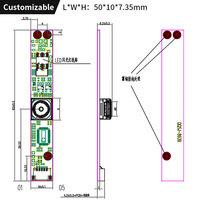 Módulo de Cámara de Alta Resolución de 8MP para Sensor IMX179, 30fps, Auto/Fijo, USB 2.0, Gran Angular, para Tarjetas de Crédito/Identificación
