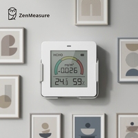Medidor Digital de Formaldehído ZenMeasure, Detector de Formaldehído, Pantalla de Temperatura y Humedad, Material ABS, 1 Año de Garantía para Apartamentos