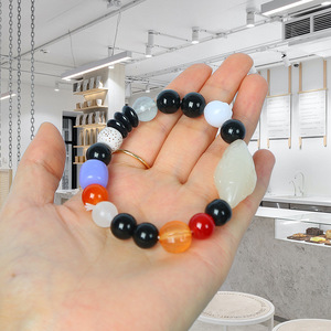 Chinese Style Beaded <b>Bracelet</b> Glass Resin <b>Red</b> Beans Ethnic Accessory For Women Street Vendors Tourist Souvenirs Wholesale - Product Image 3