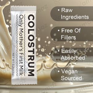 Колострум Amaz Premium: натуральный, сладкий вкус, от коров, выращенных на траве, быстро растворяется, высокое содержание <span class=keywords><strong>IgG</strong></span>, легко смешивается, порошок. - Product Image 2