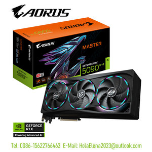 Tarjeta de video GV-N509DAORUS M-24GD GPU AORUS GeForce RTX 5090 D v2 MASTER ICE 24G, tarjeta gráfica rtx5090 GDDR7 - Product Image 1