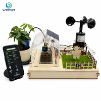 Kit STEM ESP32 Smart Garden avec contrôle WiFi à distance, stockage d'énergie solaire, détection du pH et de la vitesse du vent, kit de programmation IoT LT-ZK0024