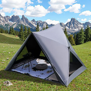 Tenda Camping Lipat Portabel Ultralight untuk 2 hingga 3 Orang, Tahan Air, Pelindung dari Sinar Matahari, Tenda Pantai Segitiga Otomatis Lipat - Product Image 5
