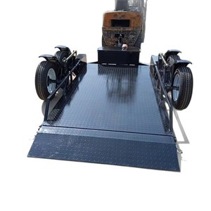 <span class=keywords><strong>Remorque</strong></span> à moto hydraulique à double essieu de 1,5 tonne, capacité de 1500 kg, plateau inclinable - Product Image 2