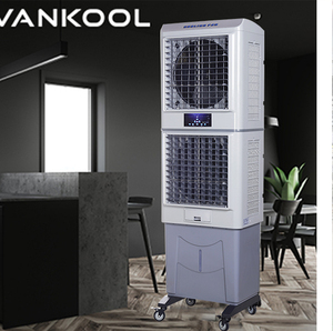 Évaporateur climatisation 11000cmh double ventilateur refroidisseurs d'air à eau refroidisseurs soufflants refroidisseur d'air industriel <span class=keywords><strong>pour</strong></span> chambre froide - Product Image 1