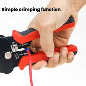 Pelacables para cables sólidos y trenzados, herramienta de crimpado eléctrico, pelacables rápido universal de mano, alicates de pesca ecológicos - Product Image 5