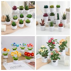 Set de Plantas Artificiales Decorativas de Phalaenopsis y <span class=keywords><strong>Suculentas</strong></span> <span class=keywords><strong>en</strong></span> Maceta para Decoración del Hogar y Arreglos Florales - Product Image 2