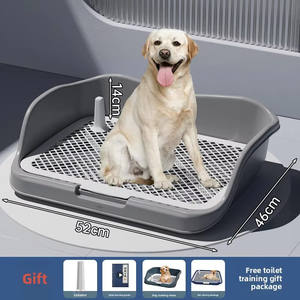 ที่ใส่แผ่น<span class=keywords><strong>ฉี่</strong></span>สุนัขใช้ในร่มถาดรองปัสสาวะสุนัขขนาดใหญ่ถอดออกได้ตะแกรงตาข่ายพลาสติกกล่องทรายแมว - Product Image 3