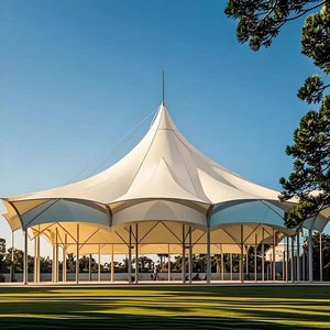 Techos de membrana arquitectónica tensada para grandes estadios al aire libre Exposiciones Fábricas Hoteles y parques-PVDF/PTFE - Product Image 2