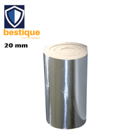 Fabricante 1350 ° Manta de Fibra Bio Cerámica Soluble con Lámina de Aluminio ISO/CE de 20 mm para Aislamiento de Hornos e Incineradores