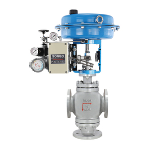 Válvula Reguladora Eléctrica de Acero Fundido AC220V, Válvula de Control de Vapor Eléctrica, Válvula Moduladora de 3 Vías con Brida Eléctrica - Product Image 6