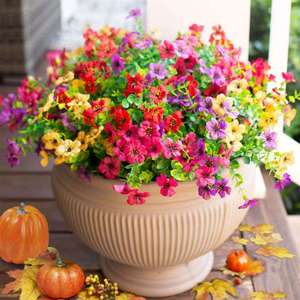 <span class=keywords><strong>Fleurs</strong></span> <span class=keywords><strong>artificielles</strong></span> réalistes pour l'extérieur, résistantes aux UV, <span class=keywords><strong>bouquet</strong></span> de <span class=keywords><strong>fleurs</strong></span> sauvages mélangées pour la décoration d'automne du jardin, du porche, <span class=keywords><strong>des</strong></span> jardinières et de la maison - Product Image 3