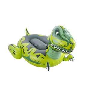 Vente chaude flotteur de piscine vert nouveau Dragon siège flottant piscine gonflable flotte jouets avec porte-gobelets