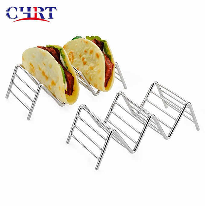 Chrt Taco Holder Stand Set Each Rack Holds 3 Or 4 Street Tacos Oven