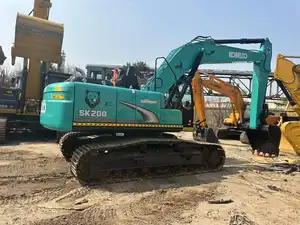 รถขุดมือสองญี่ปุ่น Kobelco SK200 ขุดรถแทรกเตอร์รถขุดเพื่อขาย