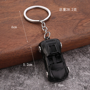 Porte-clés de <span class=keywords><strong>voiture</strong></span> convertible en alliage 3D, véhicule de course, pour concessionnaires automobiles, cadeau client - Product Image 2