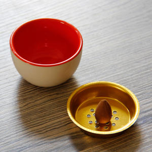 Toptan orta doğu mini seramik + metal kapak tütsü brülör müslüman için arapça bakhoor brülör - Product Image 3