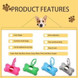 Support de sacs à déjections canines en gros, distributeur personnalisé en forme d'os pour sacs à déjections canines - Product Image 3