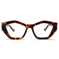Cat63 La nouvelle mode de luxe a de nombreuses distorsions Monture en acétate noir personnalisé Lunettes optiques pour femmes Lunettes de lecture