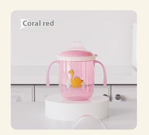 Bouteille d'eau pour enfants en PP de qualité alimentaire sans PVC, avec <span class=keywords><strong>bec</strong></span> de canard, poignée, anti-étouffement, motif de dessin animé spécial pour bébé - Product Image 5