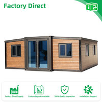 Maisons miniatures standard australiennes 2/3 chambres prêtes à être expédiées, conteneurs maritimes extensibles de 20, 30 et 40 pieds, prix d'usine