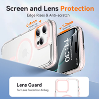 Funda de Lujo para Smartphone con Botones Magnéticos Metálicos para iPhone 18 17 16 15 Pro Max, Protección de Lente Metálica, Fundas Móviles