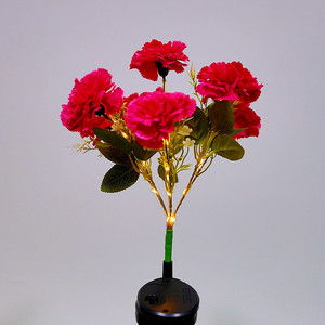 Solar Powered Carnation Lamp 7 Heads <b>LED</b> Lawn <b>Light</b> Water Resistant Outdoor Garden Decoration - Product Image 1