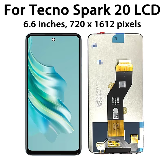 Factory LCD Screen Replacement for Tecno KJ5 Spark 20 for Tecno Spark 30 KL6 KL7 KL8  KJ6 BG6 Display