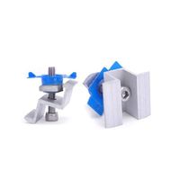 Kit de fixation pour panneaux solaires en alliage d'aluminium réglable de 30 à 40 mm avec supports de montage et attaches pour installations sécurisées sur toit ou au sol