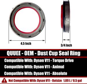 Remplacement des bagues d'étanchéité du bac à poussière pour aspirateur Dysons V11 SV14 SV15 / <span class=keywords><strong>V15</strong></span> <span class=keywords><strong>SV22</strong></span> - Product Image 2