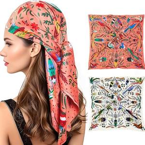 Женский атласный Шелковый квадратный шарф, 50 см - Product Image 2