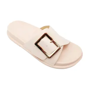 Beach Buckle Ladies Low Wedge Sandals PVC Outdoors Casual Shoes Women Slides Slippers Sandals