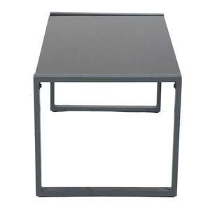 Leisure Modern Half-High Outdoor Table Steel <b>Frame</b> Metal Garden Furniture for Dining Parks Courtyards Hotels Villas - Product Image 4