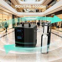 Diffuseur d'huiles essentielles personnalisé avec logo métallique 2x1000ml pour système de climatisation HVAC, machine à parfum pour aéroports et métros