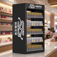 Présentoir de table à 5 niveaux pour vernis à ongles, en acrylique et métal, couleur personnalisable, design élégant, montage facile pour 270 vernis