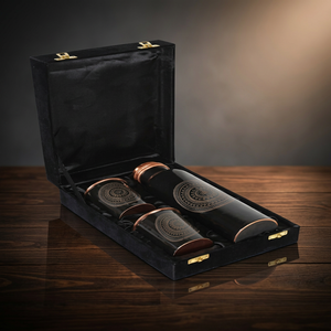 Copper Water Bottle Gift Set Double Wall Insulated <b>Drinkware</b> Portable Large Capacity for Travel Office Home - Indian Home Crafts - Product Image 1
