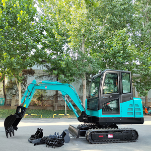 Miễn Phí Vận Chuyển Epa Máy Xúc 3.5ton Kubota Động Cơ Crawler Digger Trang Trại Mini Bagger Mini Máy Xúc Với Ngón Tay Cái Xô - Product Image 1