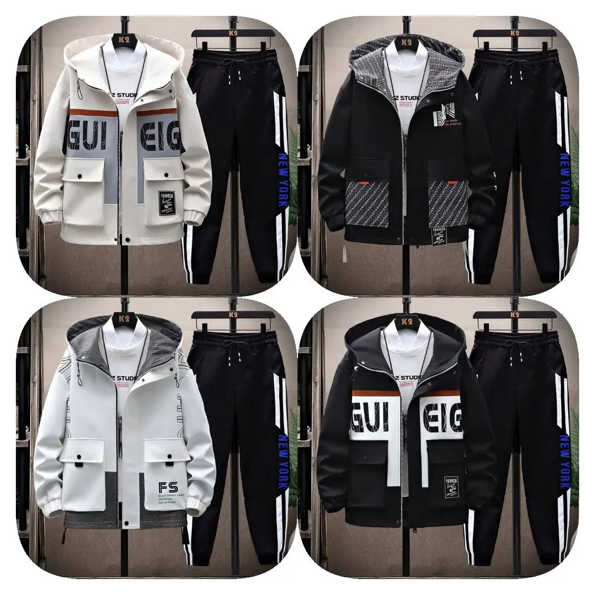 Erkek giyim spor Hoodie seti özel baskılı erkek spor Hoodie erkek spor Hoodie