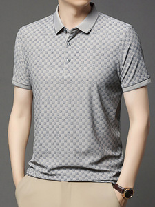 ราคาขายส่ง เสื้อเชิ้ตผู้ชายแบบทางการ ผ้าถัก 100% คอตตอน ปักลาย ซับลิเมชั่น ไซส์ใหญ่ ลายเรียบ ป้องกันรอยยับ แห้งเร็ว - Product Image 5