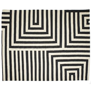 Alfombra de Fibra Acrílica Hecha a Medida, Rectangular, con Patrón de Rejilla, Fácil de Limpiar, para Sala de Estar - Product Image 5