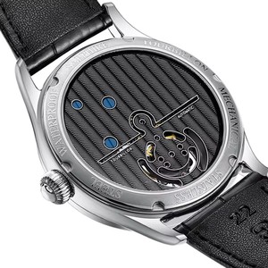 Envío Directo: Reloj Tourbillon Volante para Hombre, Mecánico, de Lujo, con Cristal de Zafiro, Esmalte Terrestre, Cristal Mineral, Correa de Cuero y Puntero - Product Image 3